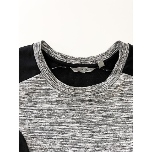 Athleta Cooldown Sweatshirt Dress in Gray and Black Size‎ Medium - Picture 5 of 7